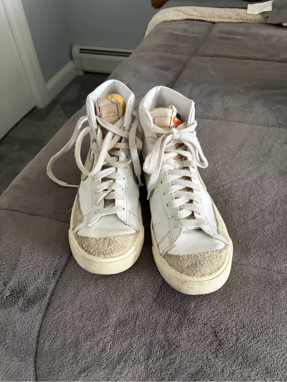 Nike White High-Top Athletic Sneakers